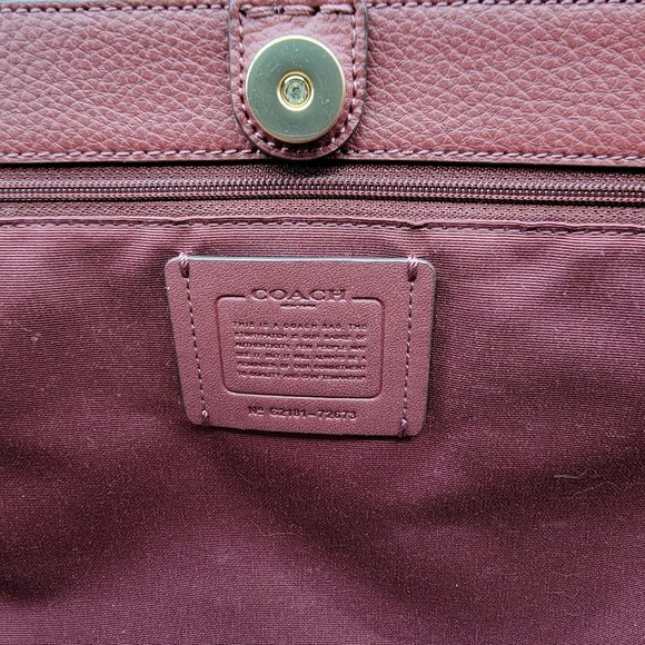 Coach Leather Town Tote 72673 Light Saddle - Picture 7 of 7